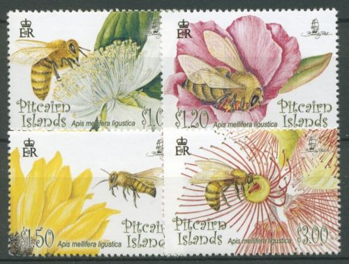 Pitcairn 2008 Blüten und Bienen 757/60 postfrisch