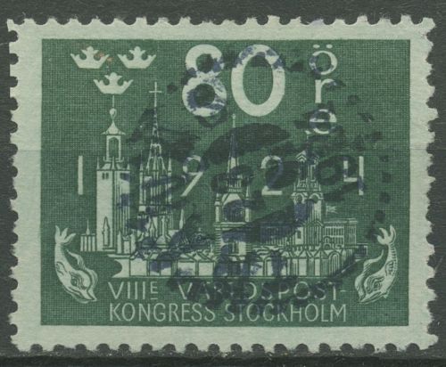 Schweden 1924 Weltpostkongress Stockholm Kirchtürme 155 gestempelt
