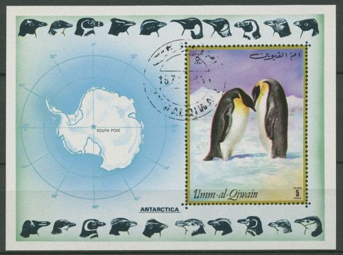 Umm-Al-Qaiwain 1972 Kaiserpinguin Block 51 gestempelt (C30155)