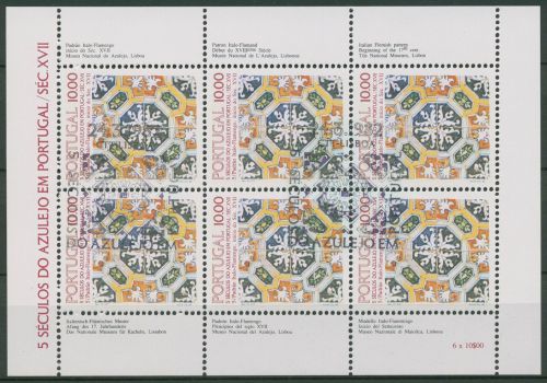 Portugal 1982 500 Jahre Azulejos Kleinbogen 1557 K gestempelt (C91260)