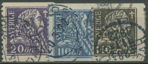 Schweden 1921 400 Jahre Befreiungskrieg unter Gustav Wasa 141/43 W gestempelt