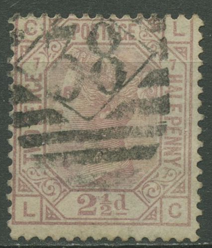 Großbritannien 1876 Königin Victoria 2 1/2 Pence, 47 Platte 7 gestempelt