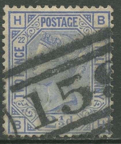 Großbritannien 1880 Königin Victoria 2 1/2 Pence, 59 Platte 22 gestempelt