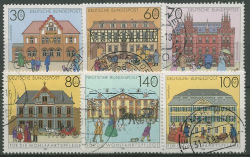 Bund 1991 Historische Posthäuser Postämter 1563/68 gestempelt