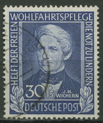 Bund 1949 Wohlfahrt: Helfer der Menschheit 120 gestempelt geprüft