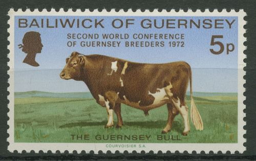 Guernsey 1972 Viehzüchter Weltkongress Bulle 66 postfrisch