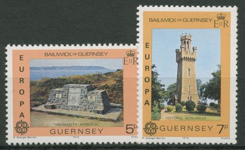Guernsey 1978 Europa CEPT Baudenkmäler 161/62 postfrisch