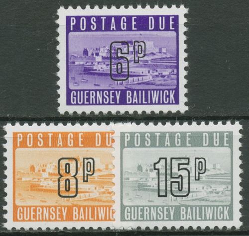 Guernsey Portomarken 1975/76 Schloß Cornet P 15/17 postfrisch