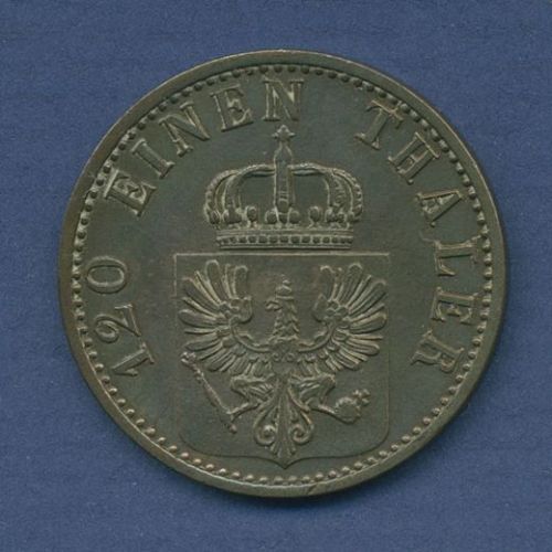 Preußen 3 Pfennige 1868 A, König Wilhelm I., J 52 ss-vz (m6503)