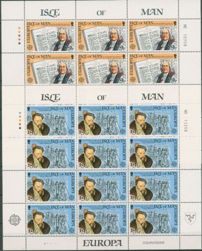 Isle of Man 1982 Europa CEPT Ereignisse 213/14 Bogen postfrisch (SG97787)