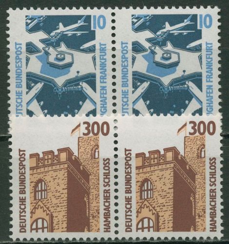 Bund 1988 Sehenswürdigkeiten SWK waagerechte Paare 1347/48 postfrisch