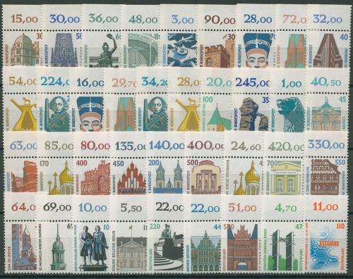 Bund 1987/98 SWK DM-Ausgabe komplett mit Oberrand 1339/2009 OR postfrisch