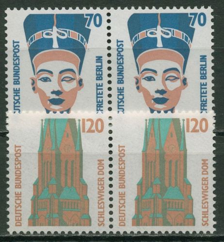 Bund 1988 Sehenswürdigkeiten SWK waagerechte Paare 1374/75 postfrisch