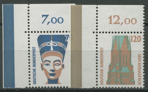 Bund 1988 Sehenswürdigkeiten SWK 1374/75 Ecke 1 postfrisch