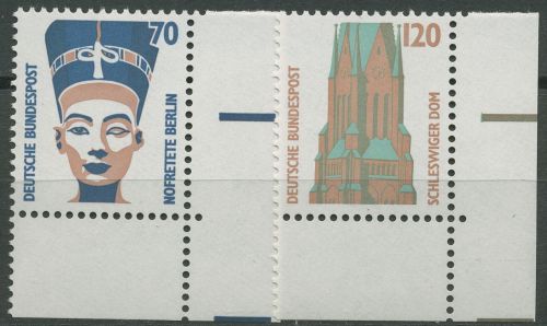 Bund 1988 Sehenswürdigkeiten SWK 1374/75 Ecke 4 postfrisch
