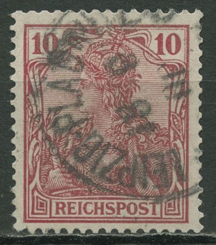 Deutsches Reich 1900 Germania Inschrift: REICHSPOST 56 b gestempelt geprüft