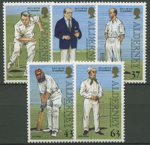 Alderney 1997 Sport Kricket Kricketspieler 103/07 postfrisch