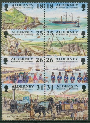 Alderney 1997 Ereignisse Entwicklung 108/15 4 Paare postfrisch