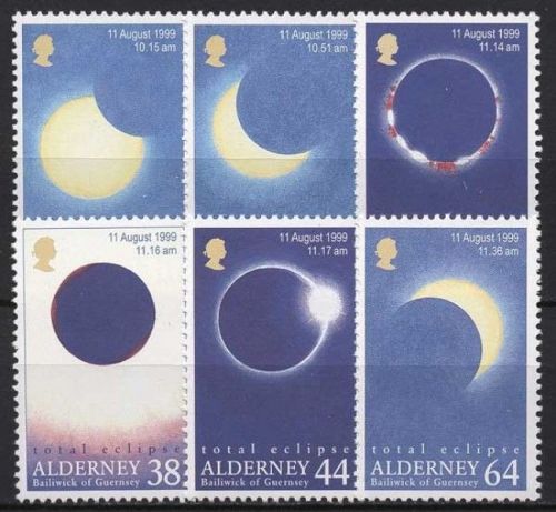 Alderney 1999 Totale Sonnenfinsternis 131/36 postfrisch