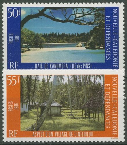 Neukaledonien 1986 Landschaften Wald Strand 777/78 postfrisch