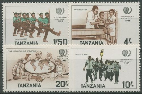 Tansania 1986 Internationales Jahr der Jugend 288/91 postfrisch