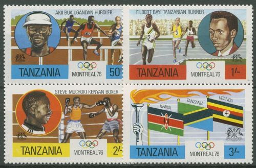 Tansania 1976 Olympische Sommerspiele Montreal 58/61 A postfrisch