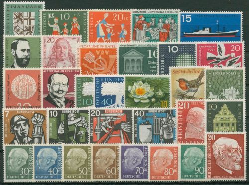Bund 1957 Jahrgang komplett (249/80) postfrisch (SG61611)