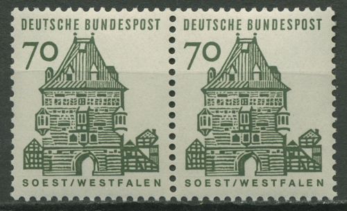 Bund 1964/65 Bauwerke klein, Soest Westfalen 460 waag. Paar postfrisch