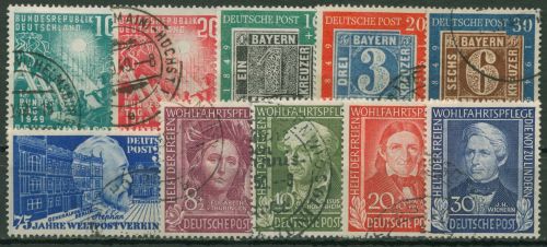 Bund 1949 Jahrgang komplett (111/20) gestempelt