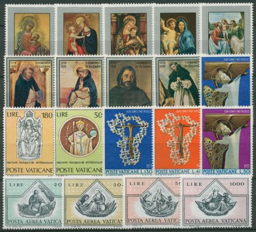 Vatikan 1971 Jahrgang komplett (577/95) postfrisch (SG99205)