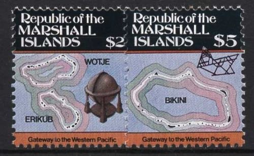 Marshall-Inseln 1986 Inselkarten 71/72 postfrisch