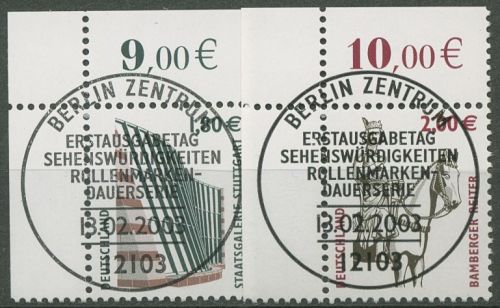 Bund 2003 SWK EURO-Ausgabe 2313/14 Ecke 1 mit ESST BERLIN