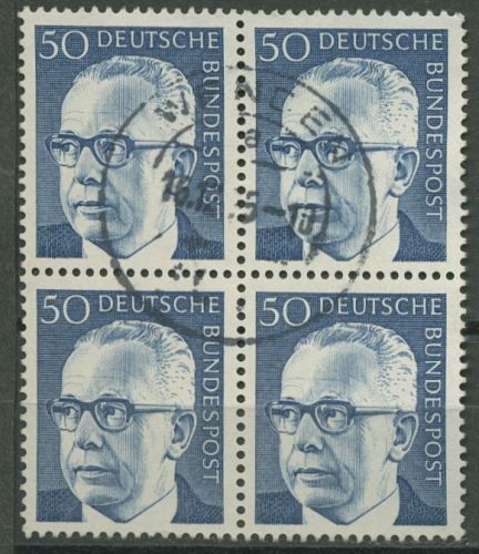 Bund 1970 Heinemann 640 4er-Block gestempelt