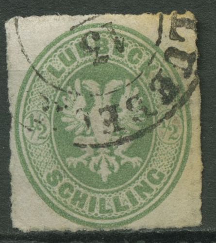 Lübeck 1863 Wappen 8 A gestempelt, signiert, leicht verfärbt