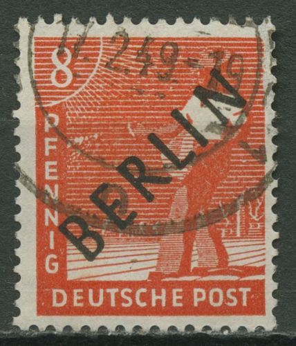 Berlin 1948 Schwarzaufdruck 3 gestempelt