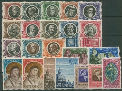 Vatikan 1953 Jahrgang komplett (190/211), postfrisch (G60076)
