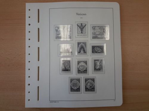 LEUCHTTURM Vordruckblätter Vatikan 1974/1990 SF gebraucht (Z2098)