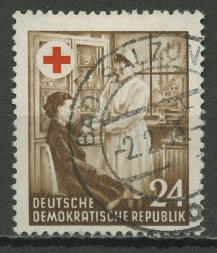 DDR 1953 Deutsches Rotes Kreuz 385 Y II gestempelt