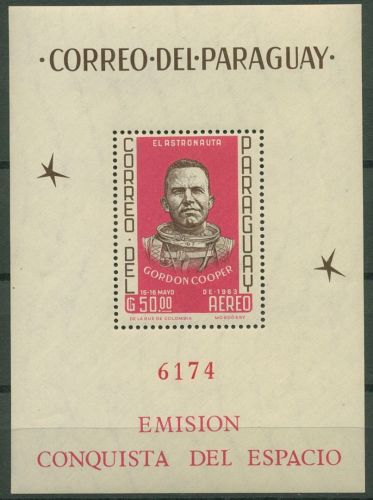 Paraguay 1963 Eroberung des Weltalls Block 46 postfrisch (C80493)