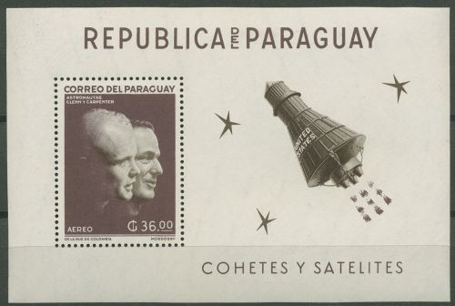 Paraguay 1962 Erforschung des Weltraumes Block 26 postfrisch (C80496)
