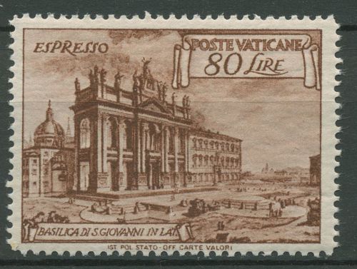 Vatikan 1949 Freimarke Basilika di S. Giovanni 160 C postfrisch