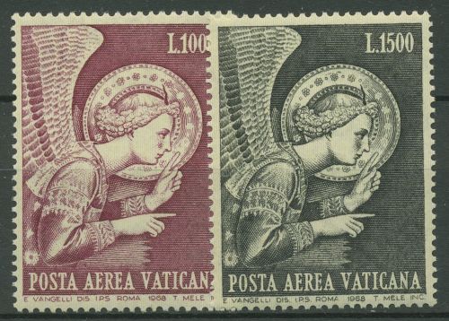 Vatikan 1968 Flugpostmarken Erzengel Gabriel 536/37 postfrisch