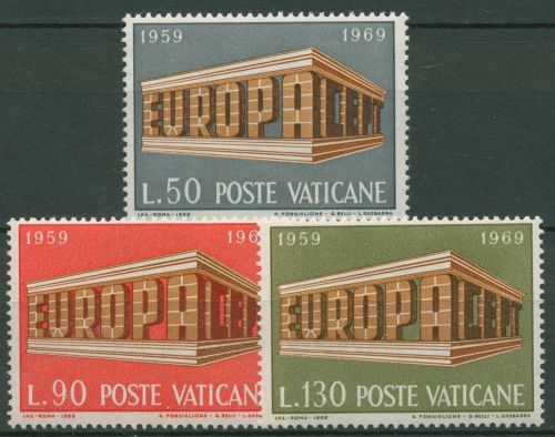 Vatikan 1969 Europa CEPT Tempel 547/49 postfrisch