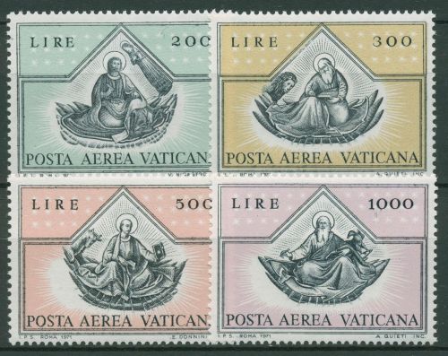 Vatikan 1971 Flugpostmarken Die 4 Evangelisten 590/93 postfrisch