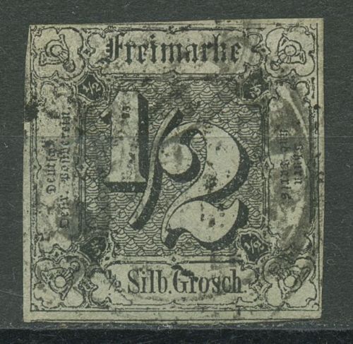 Thurn und Taxis 1852/58 1/2 Silbergroschen 3 a gestempelt