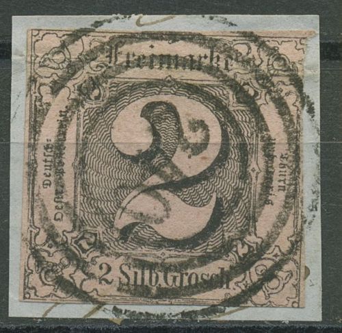 Thurn und Taxis 1852/58 2 Sgr. 5 Nr.-Stpl. 240 NEUSTADT a. d. O., Bug