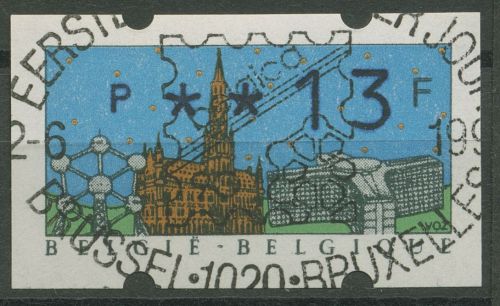 Belgien Automatenmarken 1990 Einzelwert ATM 22.1 i gestempelt ESST