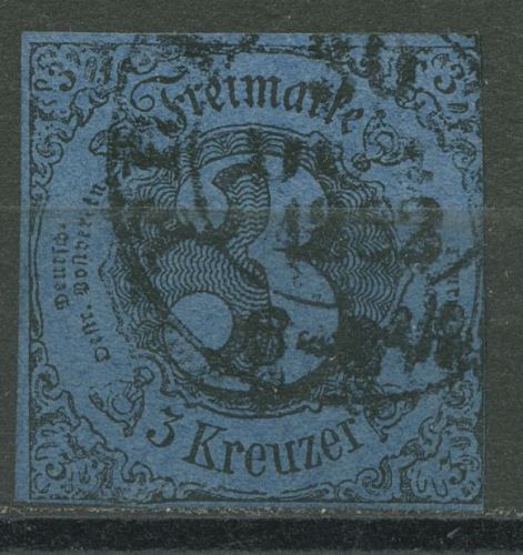 Thurn und Taxis 1852/58 3 Kreuzer 8 gestempelt
