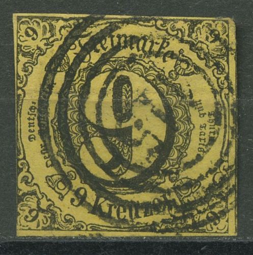 Thurn und Taxis 1852/58 9 Kreuzer 10 a II gestempelt