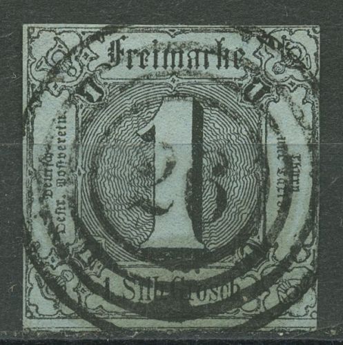 Thurn und Taxis 1853 1 Sgr. 11 a mit Nr.-Stpl. 26 GROSSALMERODE